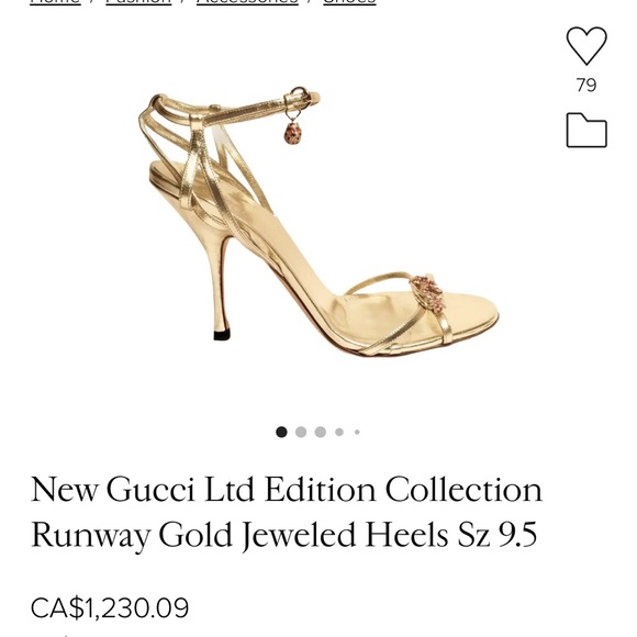 Gucci Limited Edition Runway heels sandals - Picture 11 of 11